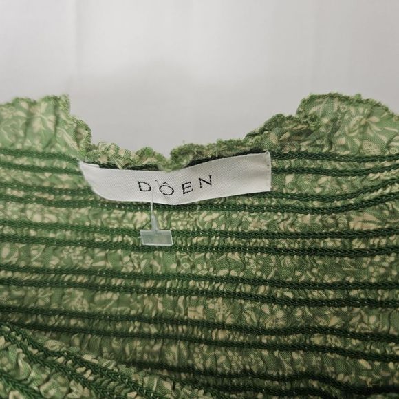 Dôen Colette Dress Women's Size Large  Casual Party Wear Floral Printed Smocked - Picture 9 of 12